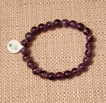Load image into Gallery viewer, ENERGY BEAD BRACELET - 8 mm - AMETHYST
