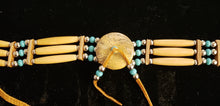Load image into Gallery viewer, BONE CHOKER 3 STRAND - STERLING & GLASS BEADS