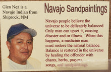 Load image into Gallery viewer, SANDPAINTING - MOTHER EARTH & FATHER SKY - GLEN NEZ