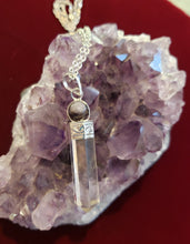 Load image into Gallery viewer, DOUBLE CRYSTAL POINT NECKLACE