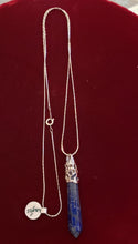 Load image into Gallery viewer, LAPIS CRYSTAL POINT NECKLACE