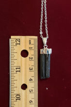 Load image into Gallery viewer, BLACK TOURMALINE CRYSTAL NECKLACE
