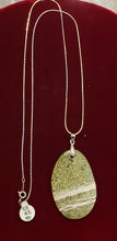 Load image into Gallery viewer, SILVER LEAF JASPER NECKLACE