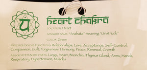 CHAKRA GLASS CANDLE  - HEART