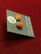 Load image into Gallery viewer, CORAL MINI POST STYLE EARRINGS