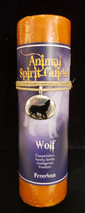 ANIMAL SPIRIT GUIDE CANDLE SERIES  - WOLF