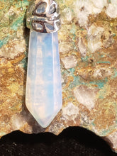 Load image into Gallery viewer, OPALITE CRYSTAL POINT NECKLACE