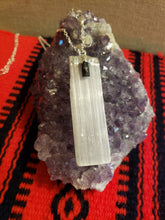 Load image into Gallery viewer, SELENITE WITH BLACK TOURMALINE