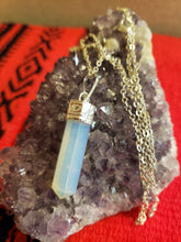 Load image into Gallery viewer, OPALITE POINT NECKLACE  - 24" CHAIN