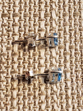 Load image into Gallery viewer, BLUE TOPAZ MINI POST EARRINGS - 4 x 6 TEARDROP