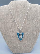 Load image into Gallery viewer, LARGE TURQUOISE CHIP INLAY ARROWHEAD FEATURING BEAR