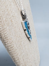Load image into Gallery viewer, LARGE TURQUOISE CHIP INLAY ARROWHEAD FEATURING BEAR