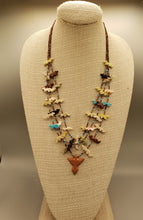 Load image into Gallery viewer, HANDCARVED NAVAJO EAGLE FETISH NECKLACE - 3 STRAND