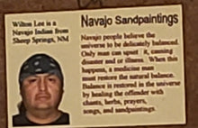 Load image into Gallery viewer, SANDPAINTING -HEALING GOD WITH PLANTS - WILTON LEE