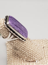 Load image into Gallery viewer, CHAROITE RING - SIZE 5