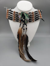 Load image into Gallery viewer, 5 STRAND HORN & ABALONE CHOKER