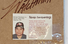 Load image into Gallery viewer, SANDPAINTING - MORNING SINGER KACHINA - MICHAEL WATCHMAN