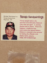 Load image into Gallery viewer, SANDPAINTING - MORNING SINGER KACHINA - WATCHMAN