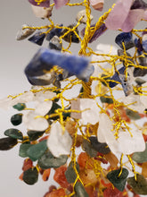 Load image into Gallery viewer, CHAKRA GEMSTONE TREE - WOOD BASE