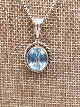 Load image into Gallery viewer, BLUE TOPAZ NECKLACE & EARRINGS SET - OVAL