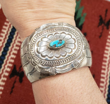 Load image into Gallery viewer, TURQUOISE CONCHO CUFF BRACELET - JACK BLY
