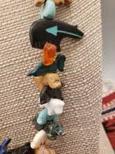 Load image into Gallery viewer, VINTAGE STACKED BEAR FETISH NECKLACE - ZUNI