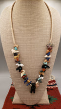 Load image into Gallery viewer, VINTAGE STACKED BEAR FETISH NECKLACE - ZUNI