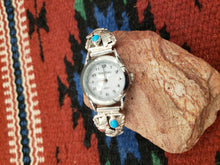 Load image into Gallery viewer, TURQUOISE EAGLE WATCH - SLEEPING BEAUTY