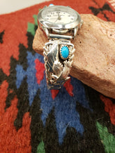 Load image into Gallery viewer, TURQUOISE EAGLE WATCH - SLEEPING BEAUTY