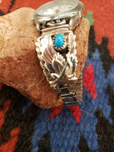 Load image into Gallery viewer, TURQUOISE EAGLE WATCH - SLEEPING BEAUTY