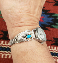 Load image into Gallery viewer, TURQUOISE EAGLE WATCH - SLEEPING BEAUTY