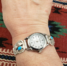 Load image into Gallery viewer, TURQUOISE EAGLE WATCH - SLEEPING BEAUTY