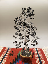 Load image into Gallery viewer, BLACK TOURMALINE GEMSTONE TREE - WOOD BASE