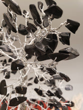 Load image into Gallery viewer, BLACK TOURMALINE GEMSTONE TREE - WOOD BASE