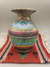 Load image into Gallery viewer, COLORED HORSEHAIR POTTERY VASE - CAROL BENALLY