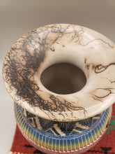 Load image into Gallery viewer, COLORED HORSEHAIR POTTERY VASE - CAROL BENALLY