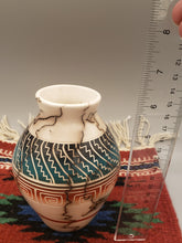 Load image into Gallery viewer, COLORED HORSEHAIR ETCHED POTTERY - RONALD SMITH