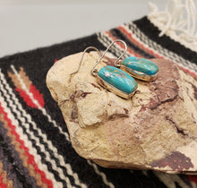 Load image into Gallery viewer, TURQUOISE SQUARE PENDANT ON 6MM BEADS - KINGMAN