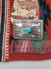 Load image into Gallery viewer, TURQUOISE BELT BUCKLE - HARVEY BEGAY
