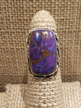Load image into Gallery viewer, PURPLE COPPER TURQUOISE RING - SIZE 5