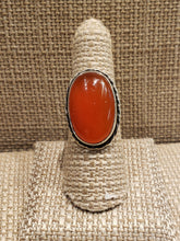 Load image into Gallery viewer, CARNELIAN RING -SIZE 7 - OVAL SHAPED