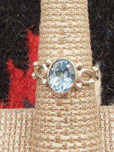Load image into Gallery viewer, BLUE TOPAZ RING - SIZE 7 - OVAL