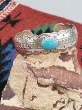 Load image into Gallery viewer, TURQUOISE CUFF STYLE BRACELET
