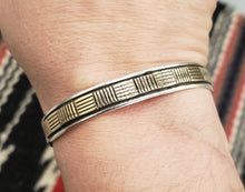Load image into Gallery viewer, 14 KG & STERLING SILVER CUFF BRACELET - BRUCE MORGAN