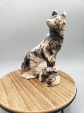 Load image into Gallery viewer, HORSEHAIR POTTERY STATUE - WOLF - TOM VAIL JR/JESSICA VAIL