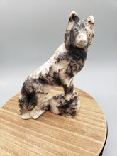 Load image into Gallery viewer, HORSEHAIR POTTERY STATUE - WOLF - TOM VAIL JR/JESSICA VAIL
