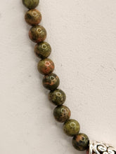 Load image into Gallery viewer, UNAKITE PENDANT ON 4MM BEADS