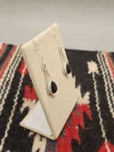 Load image into Gallery viewer, ONYX TEARDROP EARRINGS