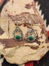 Load image into Gallery viewer, MALACHITE EARRINGS
