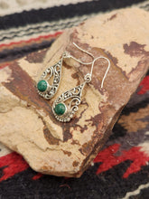 Load image into Gallery viewer, MALACHITE EARRINGS